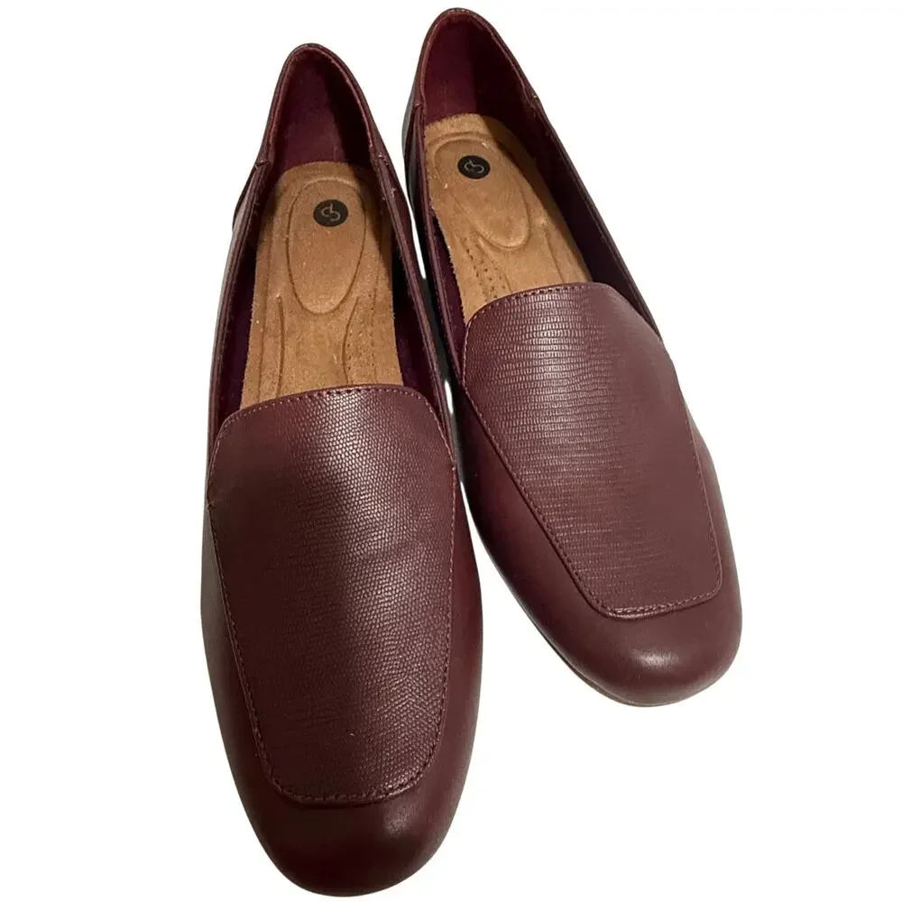 Dressbarn Burgundy Stella Loafers - Size 9.5 - NEW